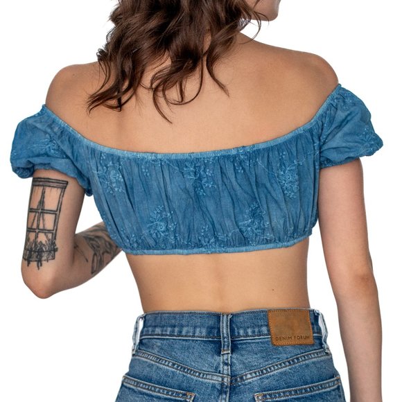 Adeirlina • X-Small • Calla Crop-top • Indigo Blue - Picture 7 of 11